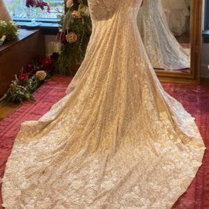 Isabella Talya Zen Wedding Gown Champagne Color, Size 16 NEW